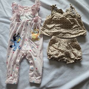 MAD Engine Pink and Blue Baby Romper